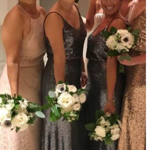 Dessy After Six Dress 6784 Stardust Size 8 - Picture 5 of 5